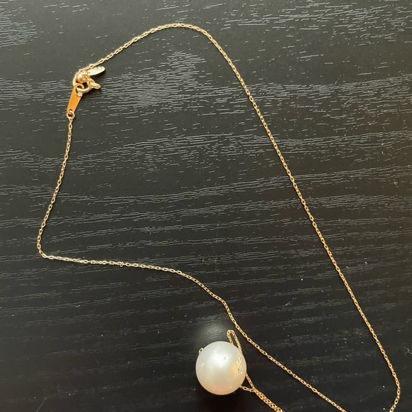 Southsea Pearl floating necklace, 18k solid yellow gold - Picture 4 of 4